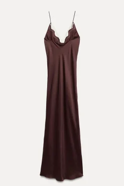 Sale VESTIDO LENCERO ENCAJE ZW COLLECTION Mujer Vestidos