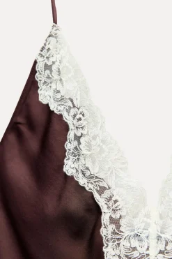 Sale VESTIDO LENCERO ENCAJE ZW COLLECTION Mujer Vestidos