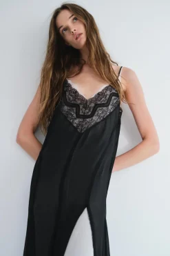 Online VESTIDO LENCERO ENCAJE ZW COLLECTION Mujer Vestidos