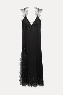 Sale VESTIDO LENCERO PUNTILLA ZW COLLECTION Mujer Vestidos