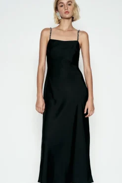 Best VESTIDO LENCERO SATINADO Mujer Vestidos