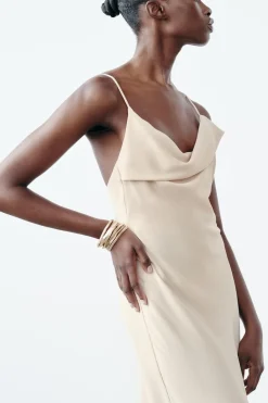 Online VESTIDO LENCERO SATINADO Mujer Vestidos