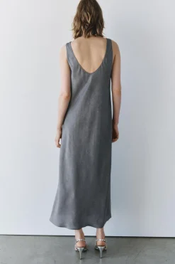 Sale VESTIDO LENCERO SEDA 100% ZW COLLECTION Mujer Vestidos