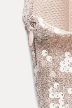 Outlet VESTIDO LENTEJUELAS FRUNCES Mujer Vestidos