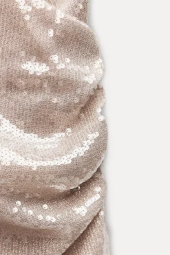 Outlet VESTIDO LENTEJUELAS FRUNCES Mujer Vestidos