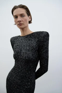 Fashion VESTIDO LENTEJUELAS HOMBRERAS ZW COLLECTION Mujer Vestidos