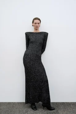 Fashion VESTIDO LENTEJUELAS HOMBRERAS ZW COLLECTION Mujer Vestidos