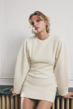 Sale VESTIDO MANGAS VOLUMEN Mujer Vestidos