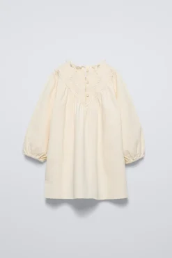 Niños ZARA 1½ - 6 Años·Vestidos / Petos|6 - 18 Meses·Vestidos / Monos<VESTIDO MICROPANA BORDADO