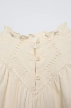 Niños ZARA 1½ - 6 Años·Vestidos / Petos|6 - 18 Meses·Vestidos / Monos<VESTIDO MICROPANA BORDADO