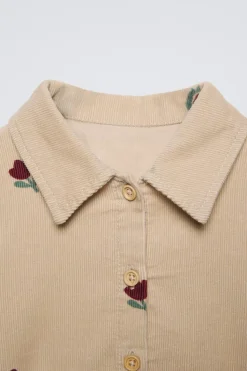 Niños ZARA 1½ - 6 Años·Vestidos / Petos|6 - 18 Meses·Vestidos / Monos<VESTIDO MICROPANA FLORES