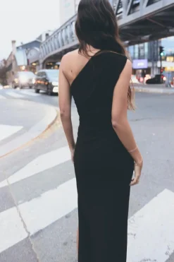 Best VESTIDO MIDI ASIMÉTRICO Mujer Vestidos