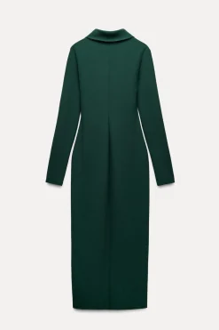 Fashion VESTIDO MIDI CAMISERO Mujer Vestidos