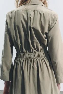 New VESTIDO MIDI CAMISERO ZW COLLECTION Mujer Vestidos