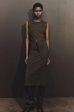 Sale VESTIDO MIDI CINTURÓN Mujer Vestidos