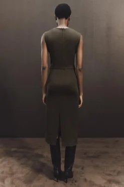 Sale VESTIDO MIDI CINTURÓN Mujer Vestidos