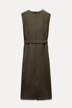 Sale VESTIDO MIDI CINTURÓN Mujer Vestidos