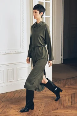 Discount VESTIDO MIDI CINTURÓN ZW COLLECTION Mujer Vestidos