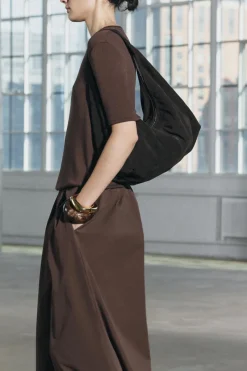 Fashion VESTIDO MIDI COMBINADO Mujer Vestidos