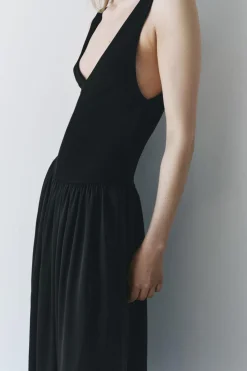 Outlet VESTIDO MIDI COMBINADO ZW COLLECTION Mujer Vestidos