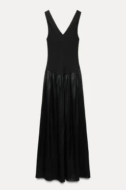 Outlet VESTIDO MIDI COMBINADO ZW COLLECTION Mujer Vestidos