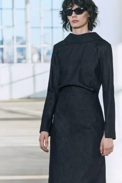 Sale VESTIDO MIDI DENIM ZW COLLECTION Mujer Vestidos