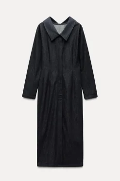 Sale VESTIDO MIDI DENIM ZW COLLECTION Mujer Vestidos