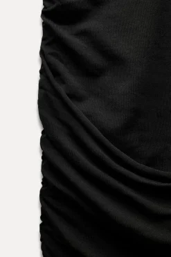 Hot VESTIDO MIDI DRAPEADO Mujer Vestidos|Cárdigan / Jerséis