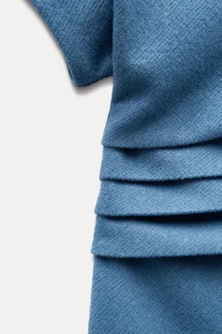 Outlet VESTIDO MIDI DRAPEADO Mujer Vestidos