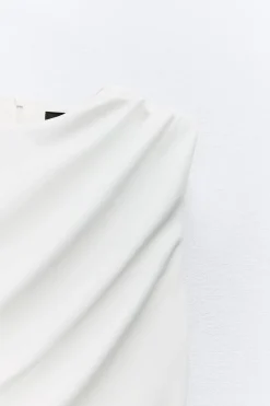 Discount VESTIDO MIDI DRAPEADO Mujer Vestidos