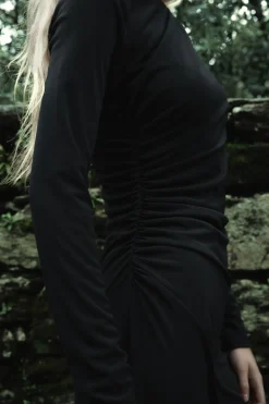 Clearance VESTIDO MIDI DRAPEADO Mujer Vestidos