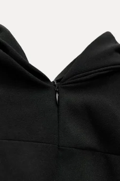 Clearance VESTIDO MIDI DRAPEADO ZW COLLECTION Mujer Vestidos