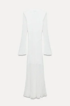 Clearance VESTIDO MIDI ENCAJE Mujer Vestidos