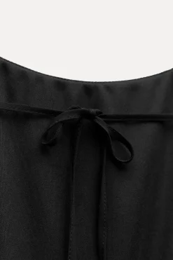 Hot VESTIDO MIDI ENCAJE ESPALDA DESCUBIERTA Mujer Vestidos