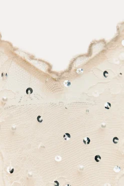 Fashion VESTIDO MIDI ENCAJE ZW COLLECTION Mujer Vestidos