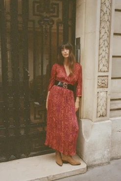 Best VESTIDO MIDI ESTAMPADO Mujer Vestidos