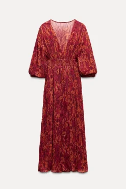 Best VESTIDO MIDI ESTAMPADO Mujer Vestidos