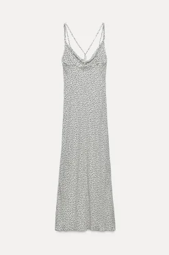 Best VESTIDO MIDI ESTAMPADO LUNARES Mujer Vestidos