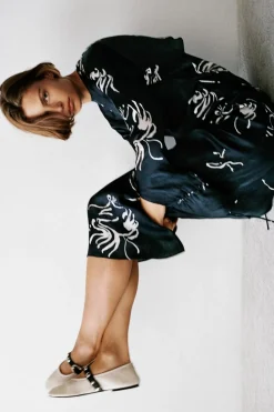 New VESTIDO MIDI ESTAMPADO ZW COLLECTION Mujer Vestidos