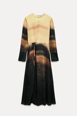 Sale VESTIDO MIDI ESTAMPADO ZW COLLECTION Mujer Vestidos