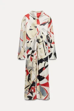 Discount VESTIDO MIDI ESTAMPADO ZW COLLECTION Mujer Vestidos