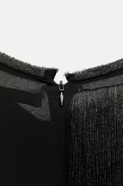 Online VESTIDO MIDI FLECOS ZW COLLECTION Mujer Vestidos