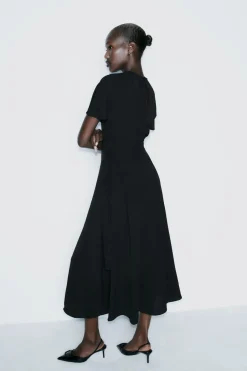 Outlet VESTIDO MIDI FLUIDO Mujer Vestidos