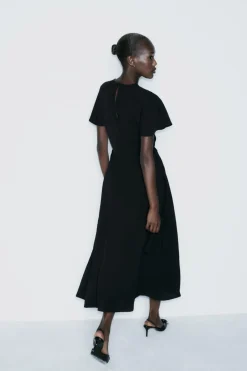 Outlet VESTIDO MIDI FLUIDO Mujer Vestidos