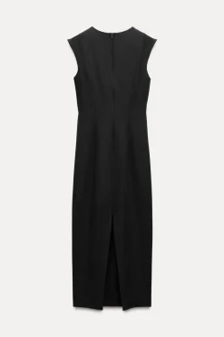 Clearance VESTIDO MIDI FRUNCES Mujer Vestidos