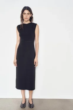 Online VESTIDO MIDI FRUNCES ZW COLLECTION Mujer Vestidos