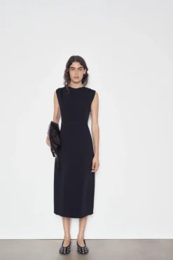 Online VESTIDO MIDI FRUNCES ZW COLLECTION Mujer Vestidos