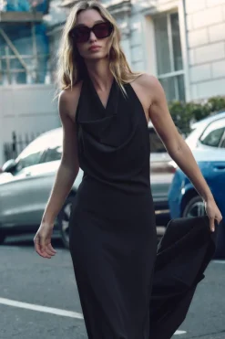 Best VESTIDO MIDI HALTER Mujer Vestidos