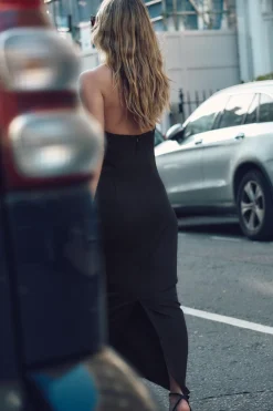 Best VESTIDO MIDI HALTER Mujer Vestidos