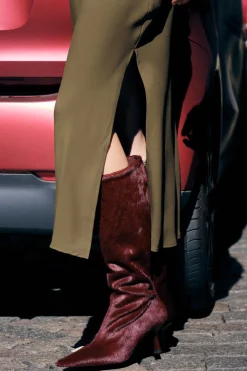 Online VESTIDO MIDI HOMBRERAS Mujer Vestidos